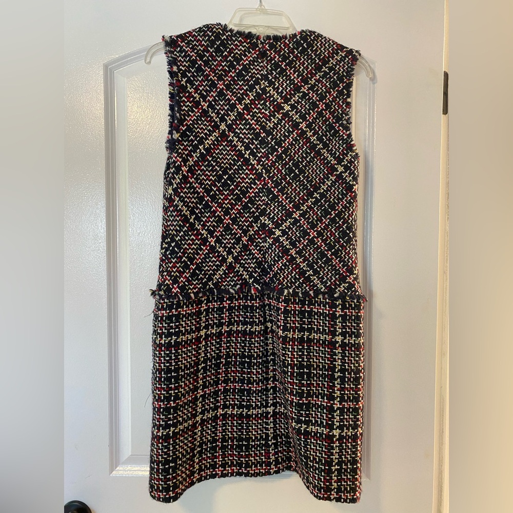 PEARL by Lela Rose Multicolor Tweed Sleeveless Tunic dress- S - Picture 7 of 14
